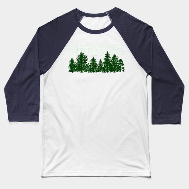 Northern Minnesota Woods Baseball T-Shirt by In-Situ